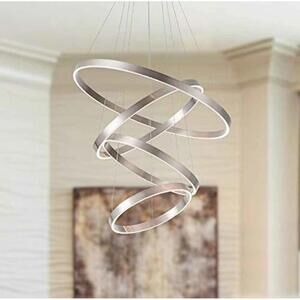 Modern 4 Ring Spiral LED Chandelier